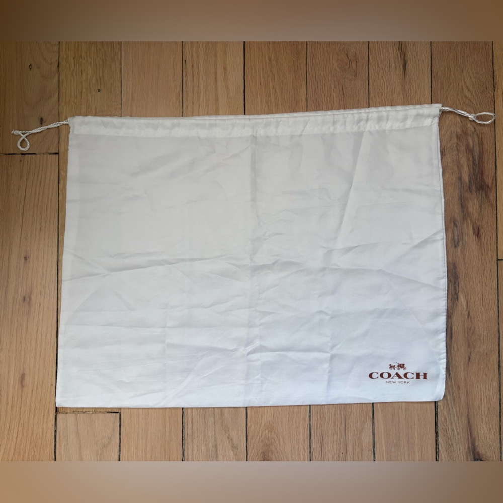 Coach White Silk Dust Bag